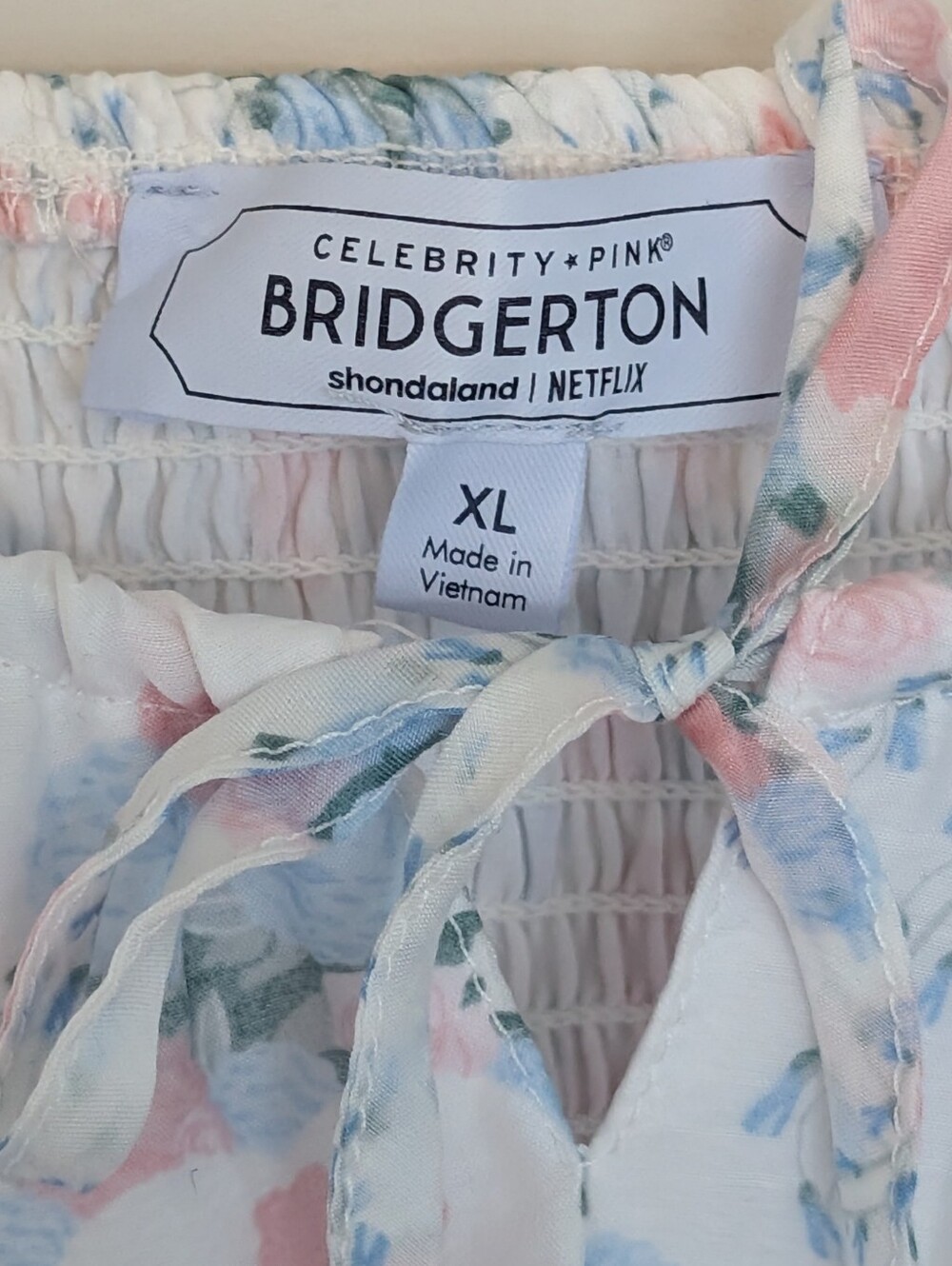 Celebrity Pink Bridgerton Puff Sleeve Mini Dress Women's XL Cottagecore Whimsy - Picture 4 of 9